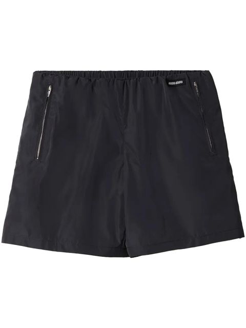 Miu Miu wide-leg bermuda shorts - Blue - zdjęcie produktu nr 1