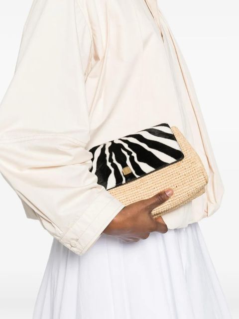 KHAITE Audrey zebra-print cross-body bag - Neutrals - zdjęcie produktu nr 2