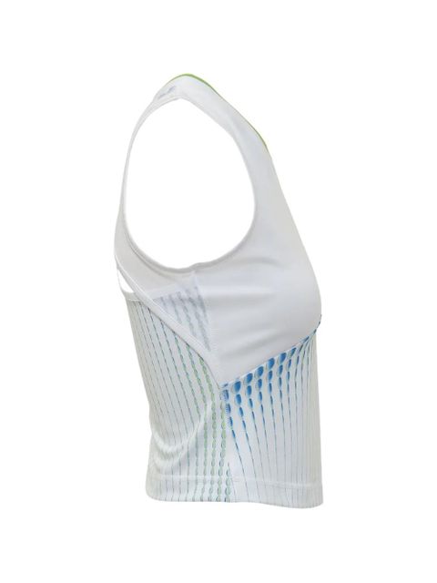 Casablanca half-zip tank top - White