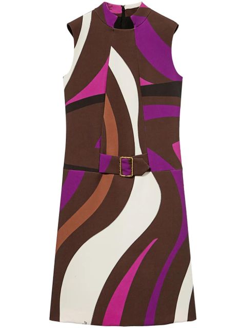 PUCCI Marmo-print mini dress - Brown - zdjęcie produktu nr 1