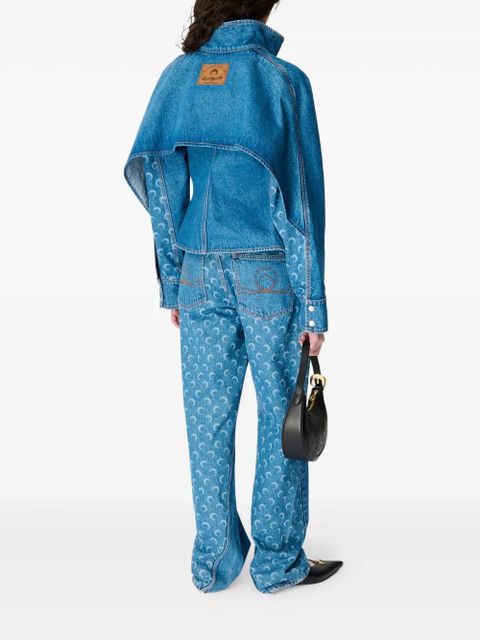 Marine Serre Moon Laser denim shirt - Blue - zdjęcie produktu nr 2