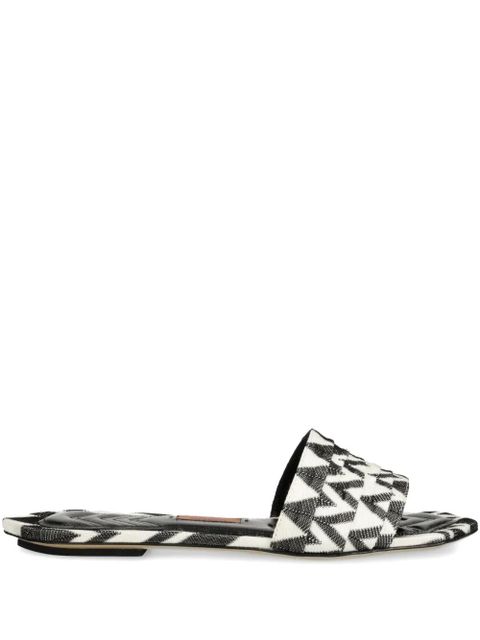 Missoni zigzag-print slides - Black - zdjęcie produktu nr 1