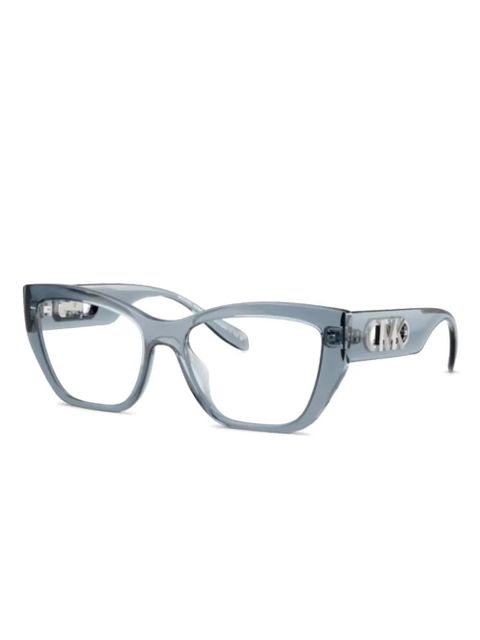 Michael Kors logo geometric-frame glasses - Grey - zdjęcie produktu nr 1