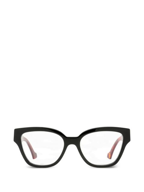 Gucci Eyewear GG-motif square-frame glasses - Black - zdjęcie produktu nr 1