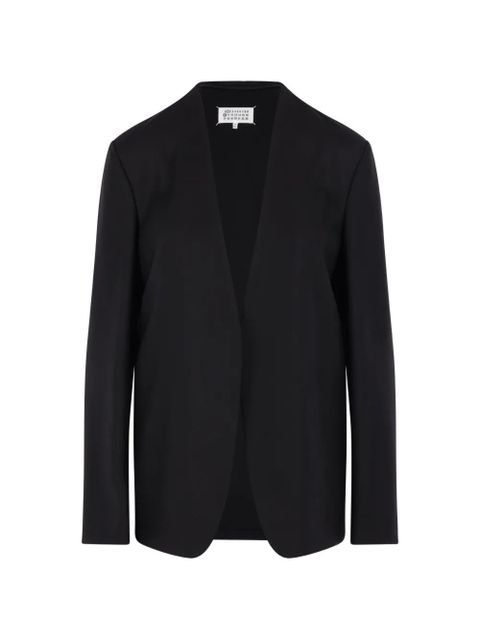 Maison Margiela logo-detail blazer - Black