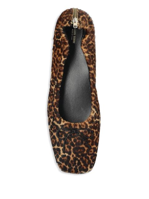Golden Goose leopard-print ballet flats - Brown