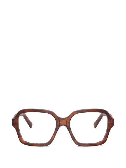 Miu Miu Eyewear square-frame glasses - Brown - zdjęcie produktu nr 1