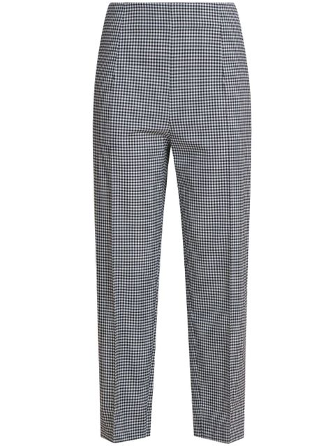 Marni gingham-patterned trousers - Black - zdjęcie produktu nr 1