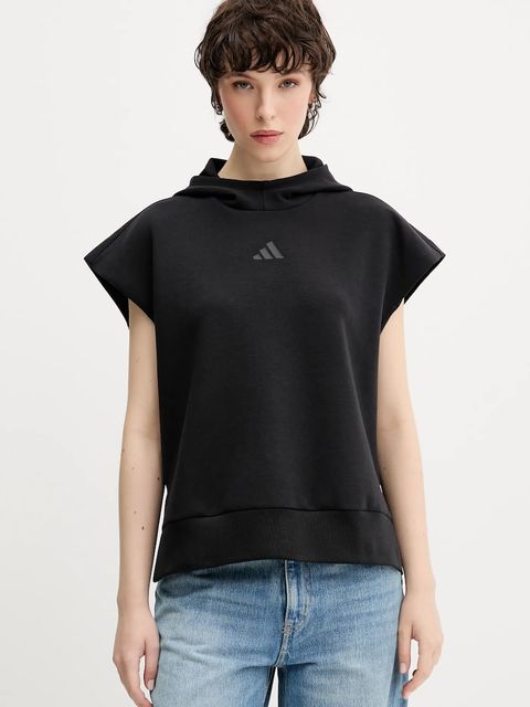 adidas bluza ALL SZN damska kolor czarny z kapturem gładka JM3785 - zdjęcie produktu nr 1