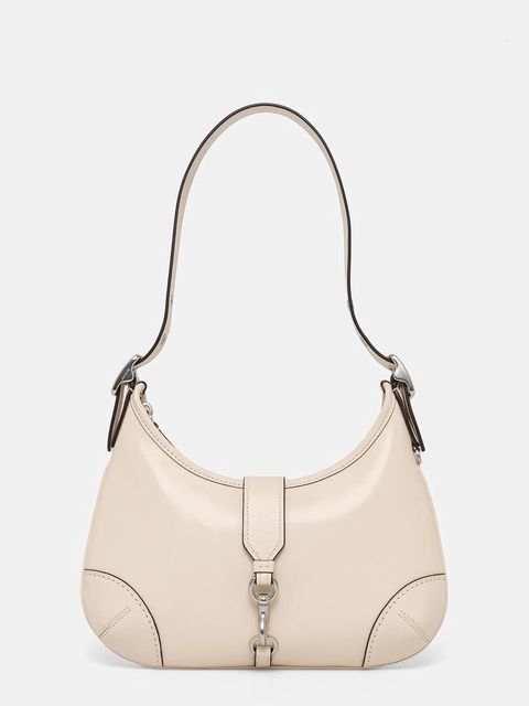 Coach torebka skórzana Hamptons kolor beżowy CW642