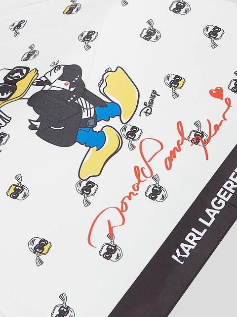Karl Lagerfeld parasol KL X DISNEY kolor biały A3W50096