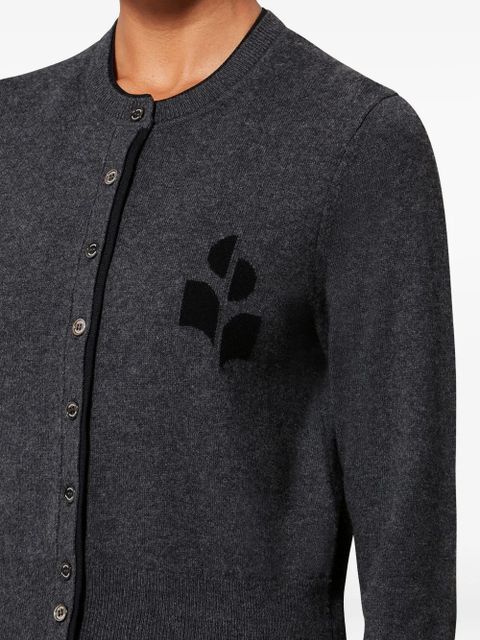 MARANT ÉTOILE Lona appliqué-detail cardigan - Grey