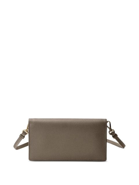 Prada triangle-logo leather mini bag - Grey - zdjęcie produktu nr 2