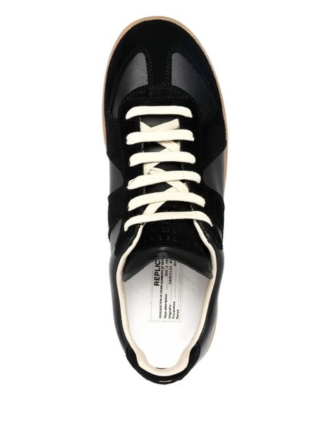 Maison Margiela Replica panelled lace-up sneakers - Black - zdjęcie produktu nr 2