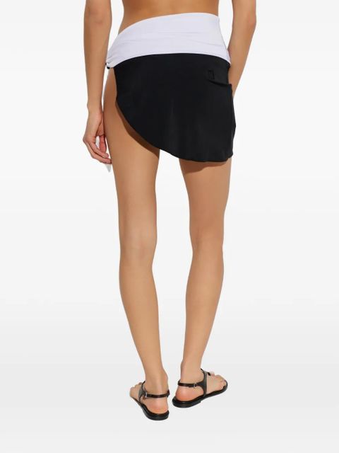 Balmain two-tone wrap-style sarong - Black