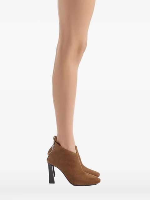 Giuseppe Zanotti 90mm Losie suede ankle boots - Brown