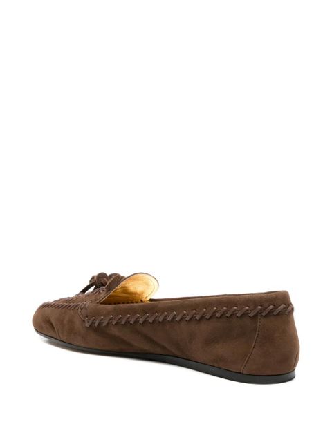 Prada tassel-detail loafers - Brown