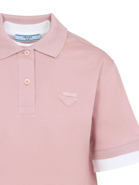 Prada layered polo shirt - Pink