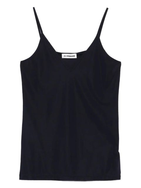 Jil Sander V-neck spaghetti-strap top - Black - zdjęcie produktu nr 1