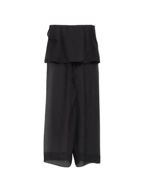 Paloma Wool No 2018 Silk Archive layered trousers - Black - zdjęcie produktu nr 2