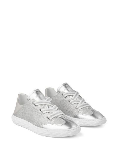 Jimmy Choo embroidered-logo sneakers - Silver - zdjęcie produktu nr 2