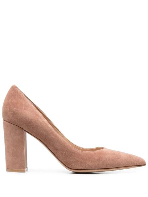 Gianvito Rossi Piper 85mm pointed-toe pumps - Neutrals - zdjęcie produktu nr 1