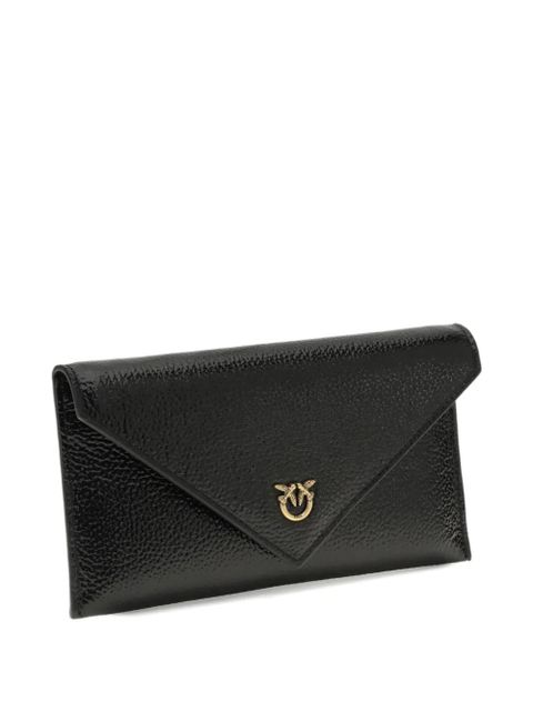 PINKO Love Birds envelope logo clutch bag - Black - zdjęcie produktu nr 2