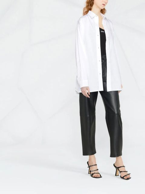 Diesel C-Bruce-B logo-embroidered shirt - White - zdjęcie produktu nr 2