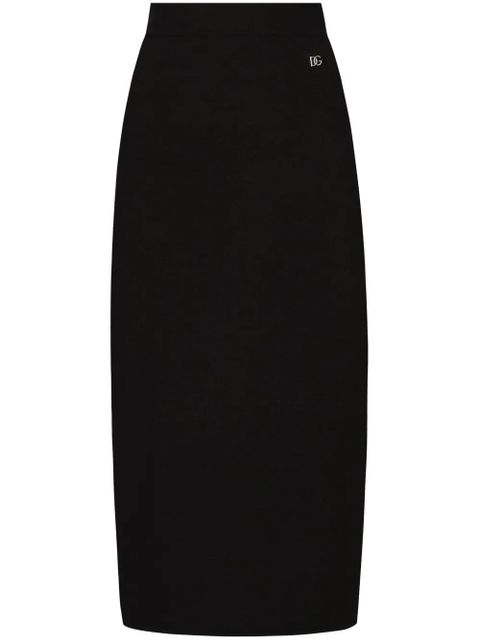 Dolce & Gabbana DG-logo pencil skirt - Black - zdjęcie produktu nr 1