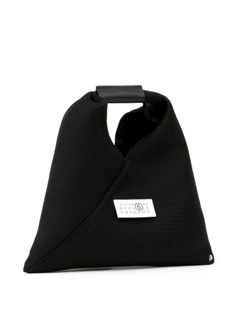 MM6 Maison Margiela numbers-motif mesh tote - Black