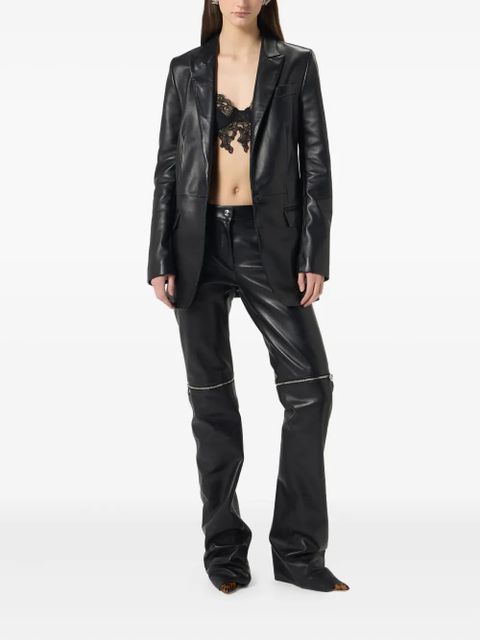 Blumarine leather blazer - Black - zdjęcie produktu nr 2