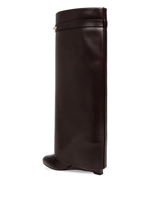 Givenchy point-toe gold-tone boots - Brown