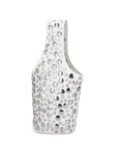 KHAITE Livia stud-embellishment tote bag - White