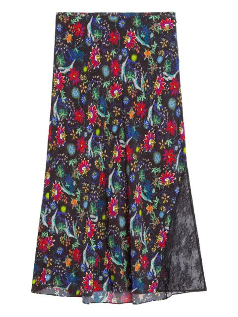 Zadig&Voltaire Jayla floral midi skirt - Blue - zdjęcie produktu nr 1