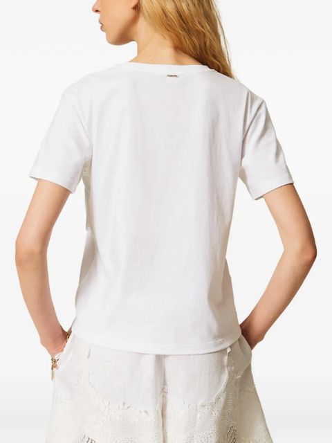 TWINSET lace T-shirt - White