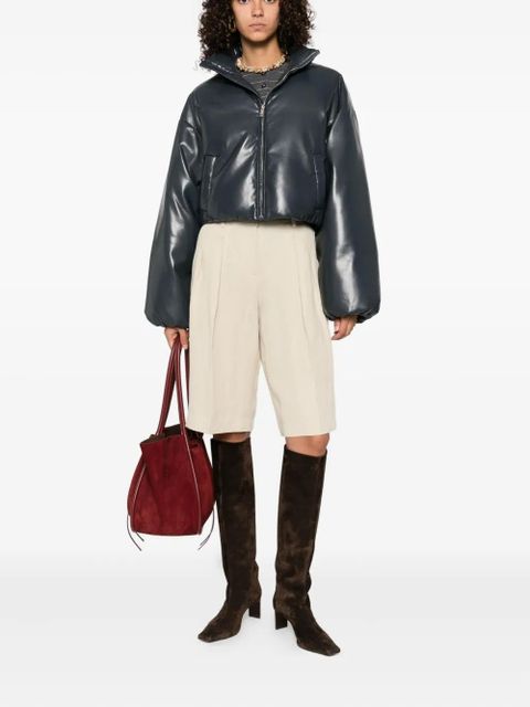 Nanushka puffer zip-front jacket - Blue