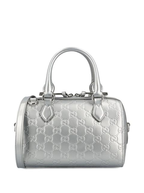 Gucci GG Emblem small handle bag - Silver - zdjęcie produktu nr 2