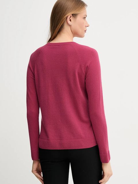 United Colors of Benetton sweter z domieszką wełny damski kolor różowy 1035D1P17