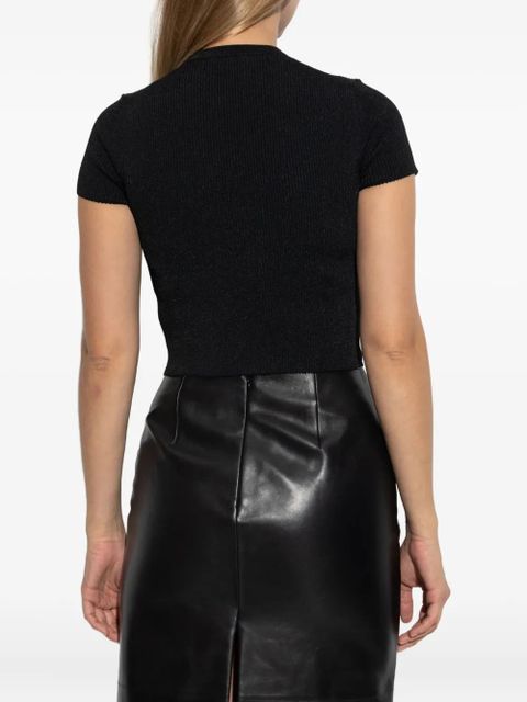 Givenchy ribbed cropped T-shirt - Black