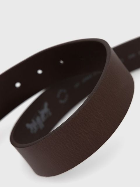 Levi's Pasek skórzany kolor brązowy