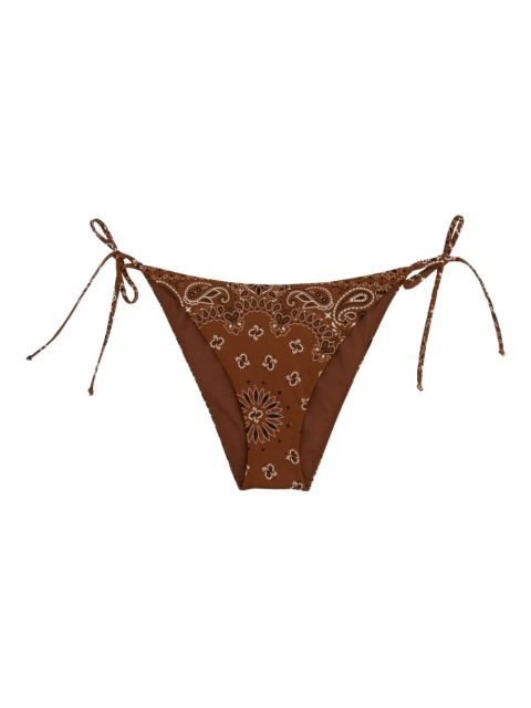 MC2 Saint Barth paisley-print bikini bottoms - Brown