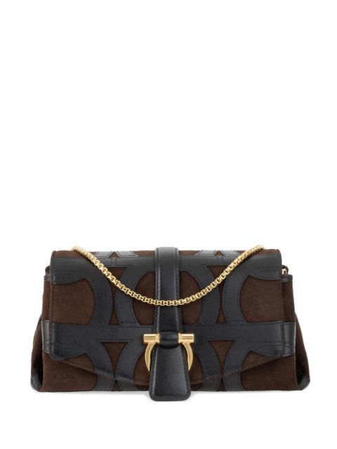 Ferragamo front flap crossbody bag (XS) - Brown - zdjęcie produktu nr 1