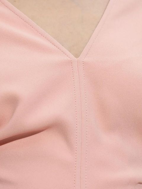 Victoria Beckham puff-sleeved midi dress - Pink