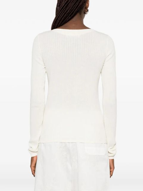 OUR LEGACY Strict ribbed-knit T-shirt - Neutrals