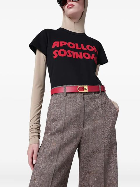 Valentino Garavani logo-buckle belt - Red