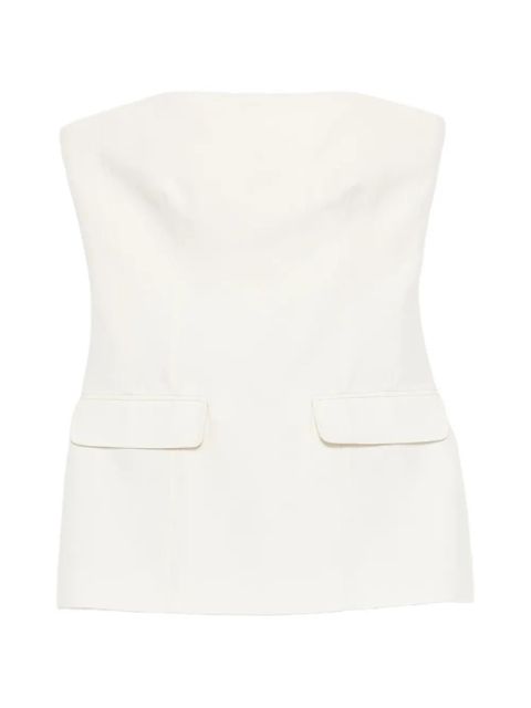 TOTEME strapless pocket crepe top - Neutrals - zdjęcie produktu nr 1