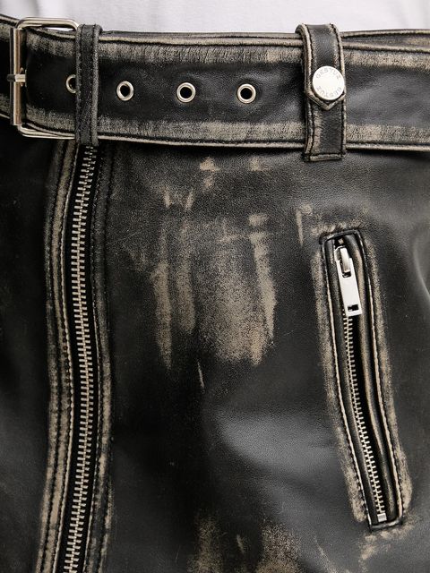 Gestuz spódnica skórzana kolor czarny mini ołówkowa 10910556