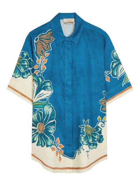 ALEMAIS Luda floral shirt - Blue - zdjęcie produktu nr 1
