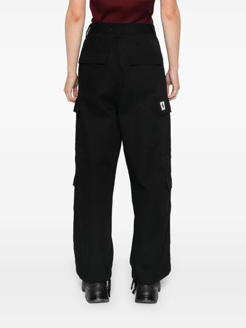 Carhartt WIP logo-patch straight trousers - Black