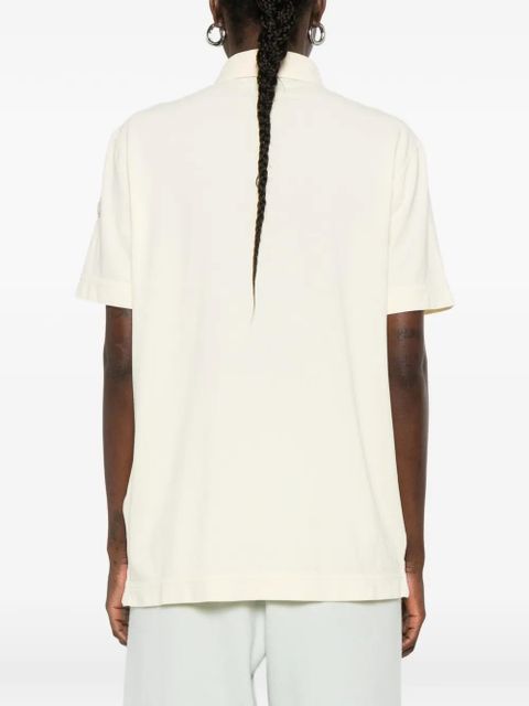 Moncler short-sleeve polo top - Neutrals